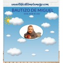 Fondo de mesa de dulce de nubes niño 120x120cm