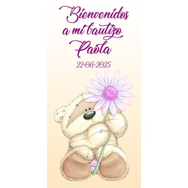 Cartel Bienvenida Bautizo