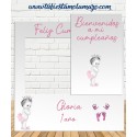 Photocall y cartel infantil de bebe