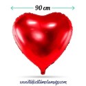 Globo Foil DECO Corazon Rojo