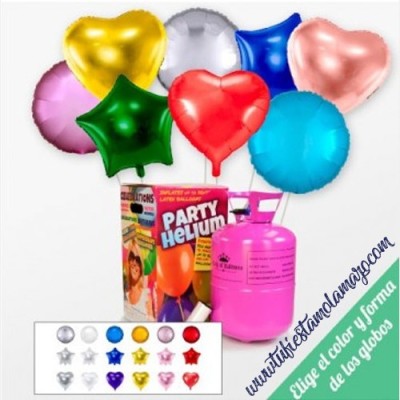 Globos de corazon latex con helio C$ 80 - Eventos Magicos NIC