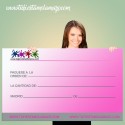 Cheque gigante rosa 140x70cm