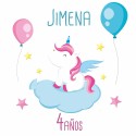 Cartel Mesa de dulce Cumpleaños Unicornio