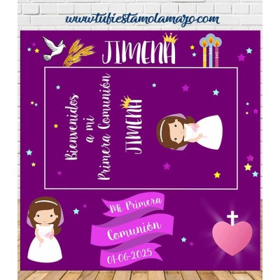 Photocall Comunión Niña