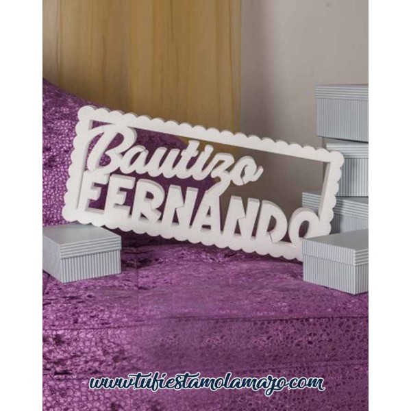 Mi bautizo rectangular