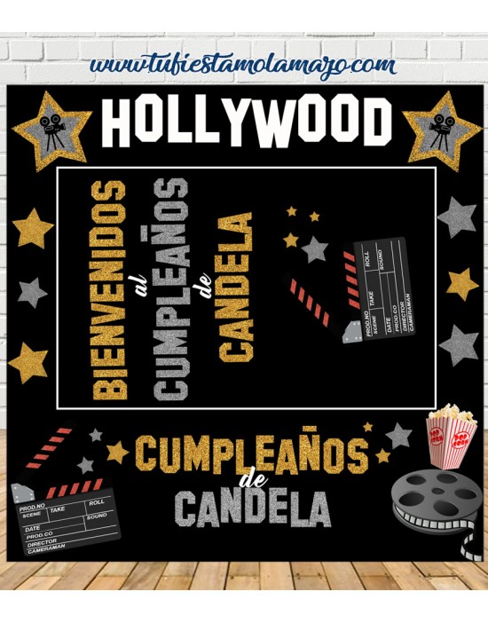 Photocall Cumpleaños de Hollywood