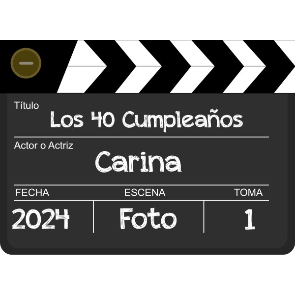 Claqueta Cumpleaños