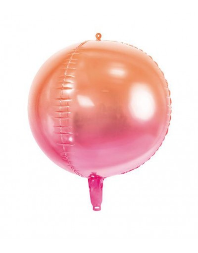 globo-foil-esfera-rosa-naranja-fashion