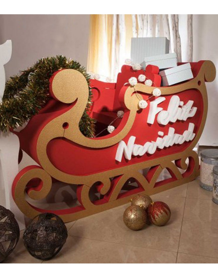Trineo de Navidad o Papá Noel - Tu Fiesta Mola Mazo