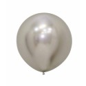 Globo DECO Látex Gigante 60cm Plata Cromado