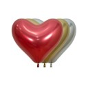 Globos Corazones Reflex Surtido Tricolor