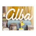 Nombre Corcho personalizado Blanco