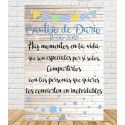 Cartel Bienvenida de Bautizo