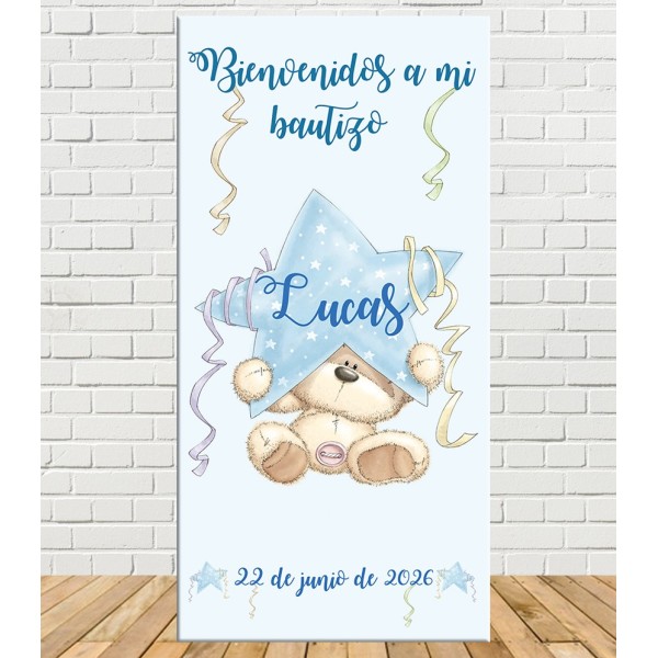 Cartel Bienvenida de Bautizo