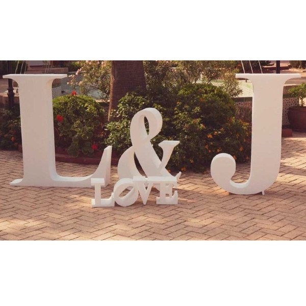 Letras Gigantes Boda