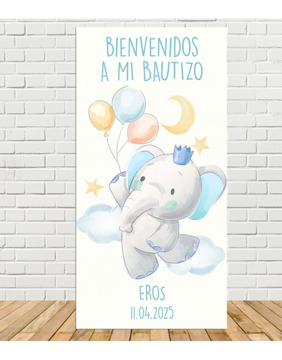 Cartel Bienvenida Elefante