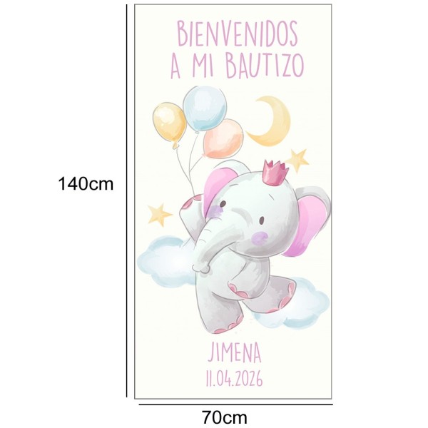 Cartel de Bienvenida Elefante