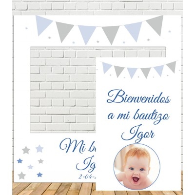 ▷ Photocall Bautizo Niña Cigüeña por 22.08 € ¡Precios Imbatibles!