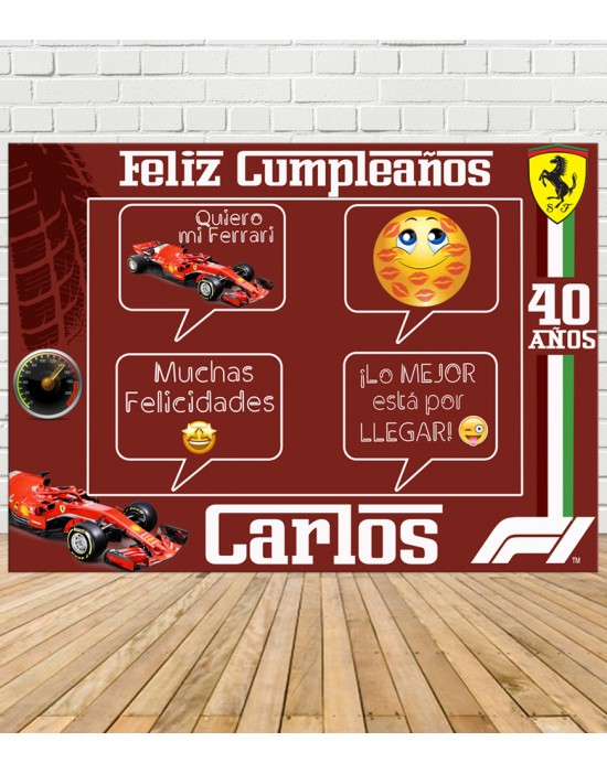 Photocall Cumpleaños Ferrari