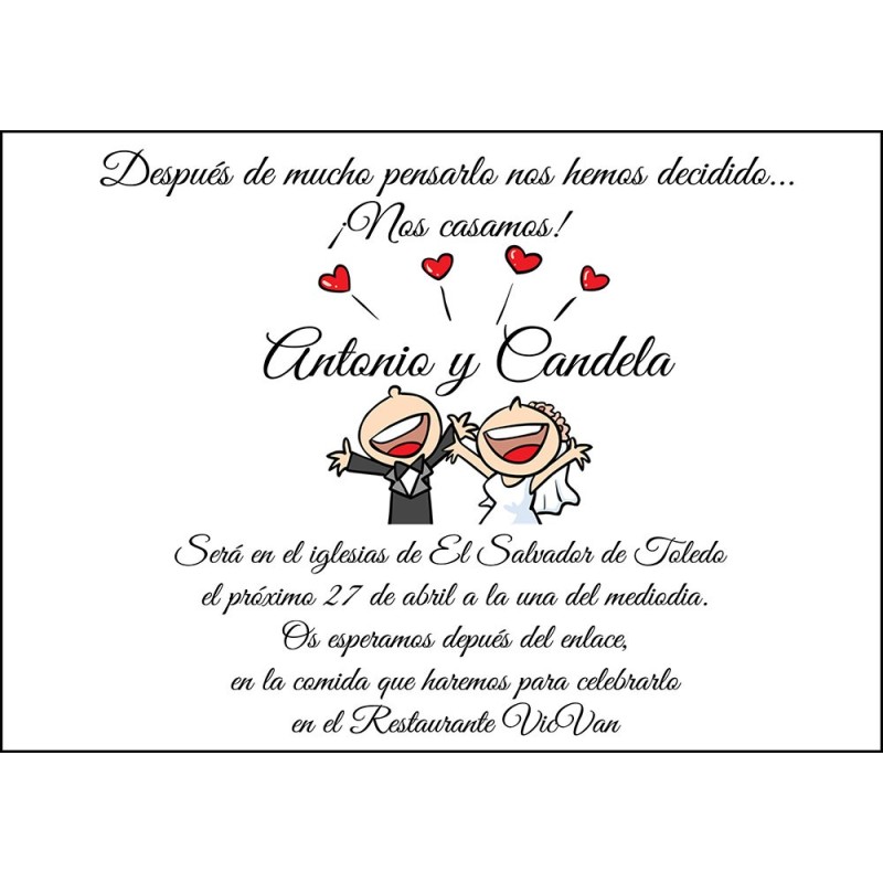 Invitaciones de boda Invitaciones de boda