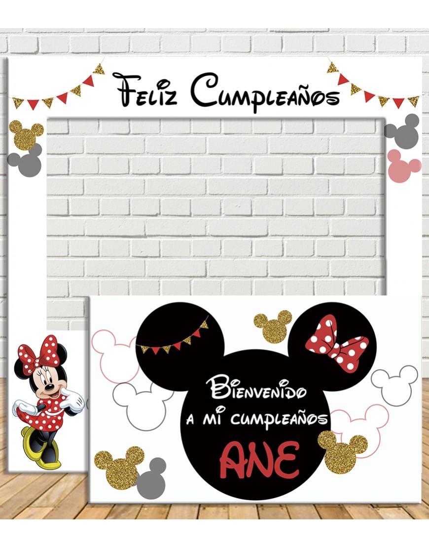 Photocall infantil Mickey y Minnie - Tu Fiesta Mola Mazo