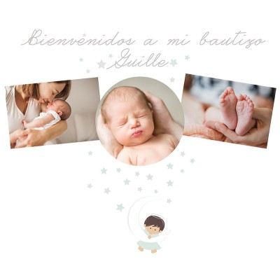 ▷ Photocall Bautizo Niña Cigüeña por 22.08 € ¡Precios Imbatibles!