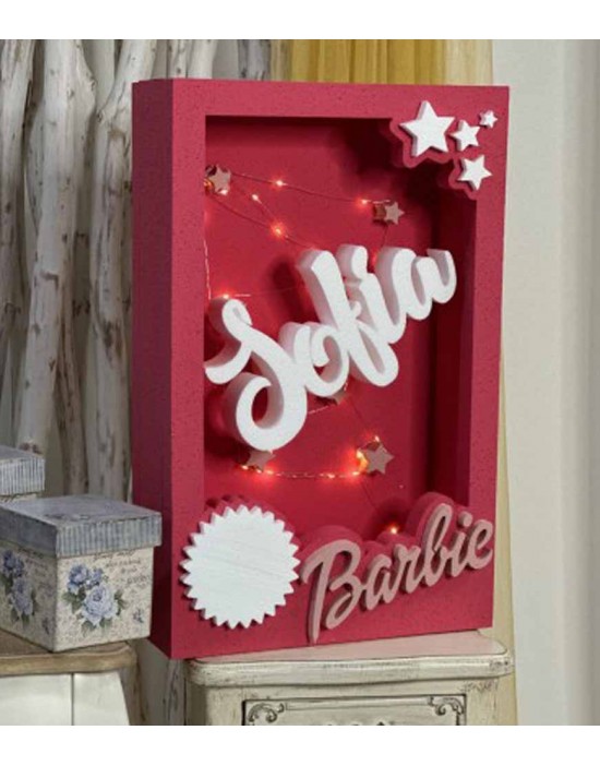 Caja Luz Barbie Personalizado
