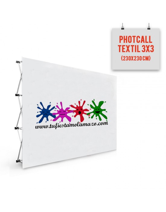 Photocall Textil 3x3
