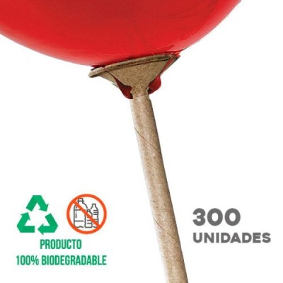 Pack de 200 Soportes de Plástico para Globos 38cm