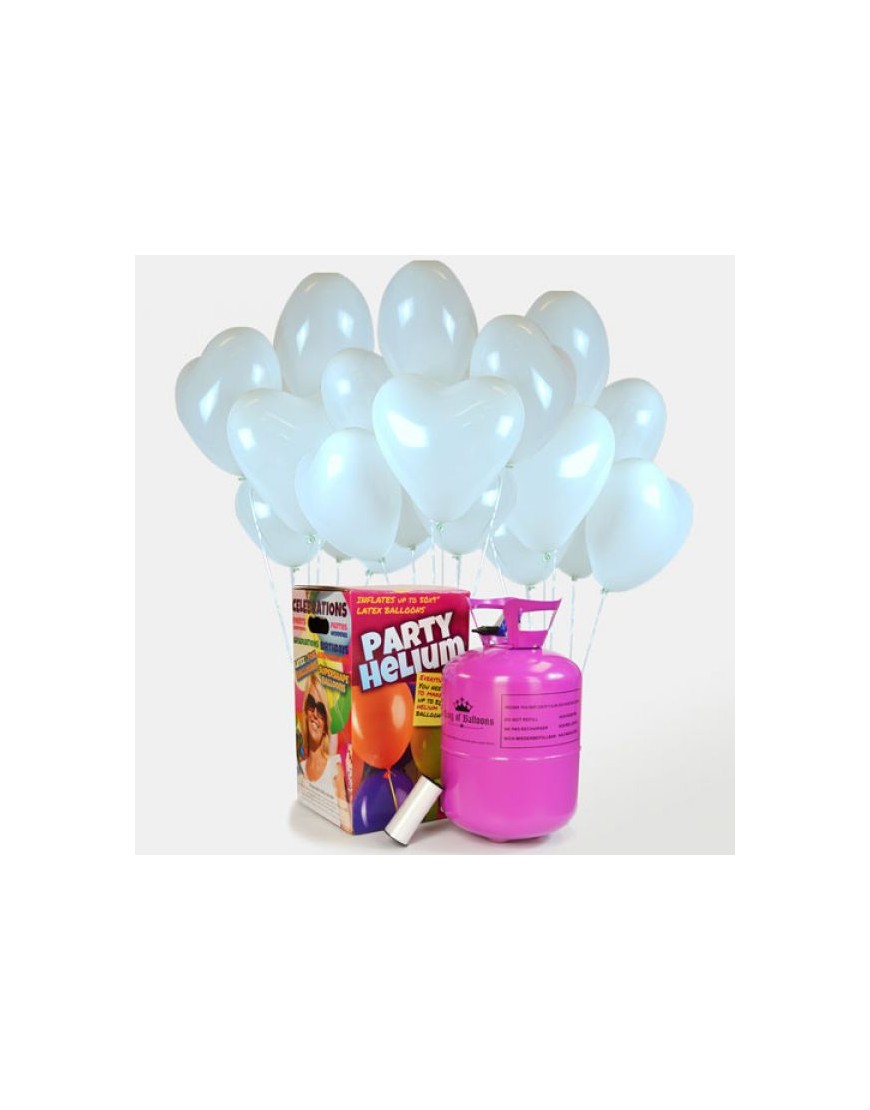 Pack de globos de látex con helio