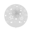 Globos Gigantes transparente con Estrellas 92cm