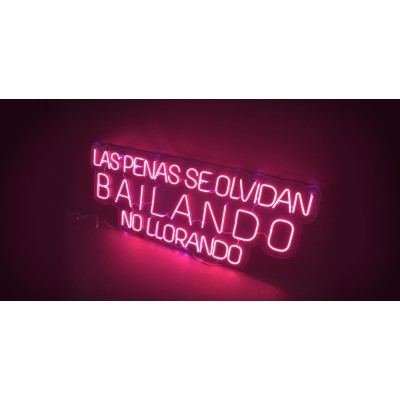 Neón Las penas se olvidan bailando, no llorando Neón Las penas se olvidan bailando, no llorando