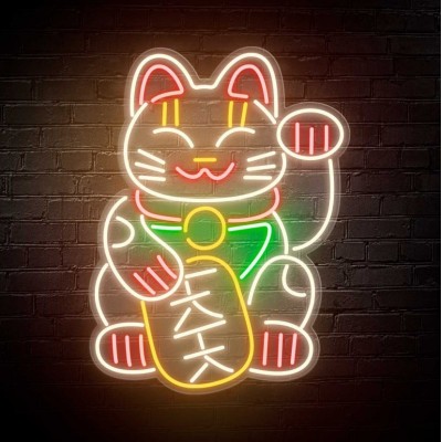 Neón Maneki-neko - Gato de la Suerte Neón Maneki-neko - Gato de la Suerte