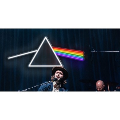 Neón Triángulo Pink Floyd Dark Side of The Moon Neón Triángulo Pink Floyd Dark Side of The Moon