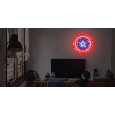Neón Escudo Capitán America Neón Escudo Capitán America