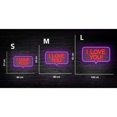 Neón letras I LOVE YOU Neón letras I LOVE YOU