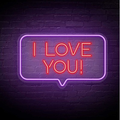 Neón letras I LOVE YOU Neón letras I LOVE YOU