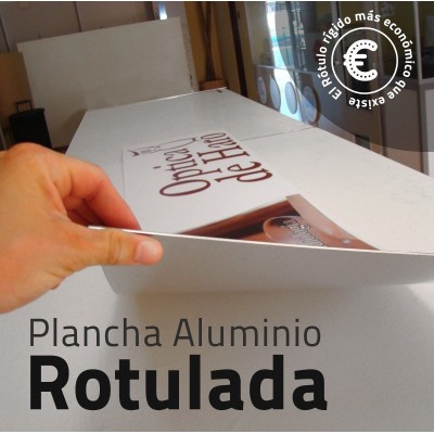 Cartel sin luz sin marco