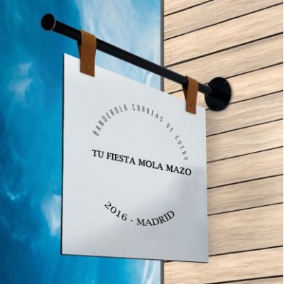Banderola correas de cuero - Tu Fiesta Mola Mazo