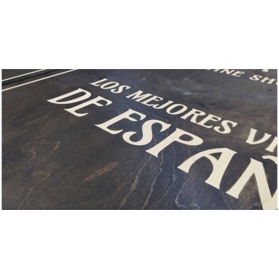 Cartel madera vintage