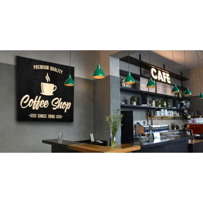 Cartel madera vintage