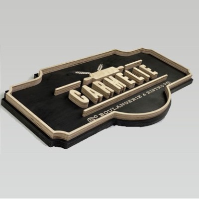 Cartel madera vintage