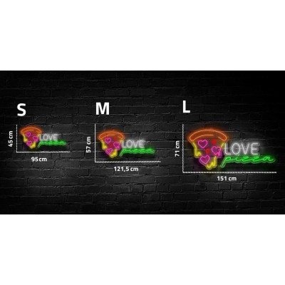 Neon Love pizza Neon Love pizza