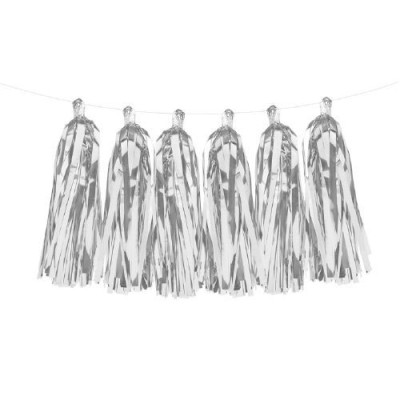 Guirnalda de Borlas Tassel color Plata Guirnalda de Borlas Tassel color Plata