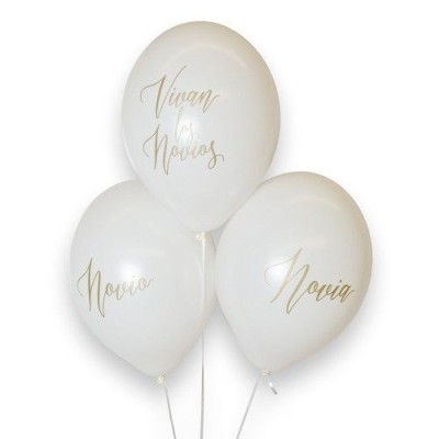 Globos Bodas DECO Látex Strong Balloons® Vivan los novios Globos Bodas DECO Látex Strong Balloons® Vivan los novios