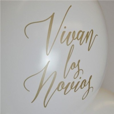 Globos Bodas DECO Látex Strong Balloons® Vivan los novios Globos Bodas DECO Látex Strong Balloons® Vivan los novios