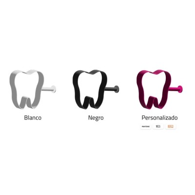 Cartel clínica dental en forma de muela
