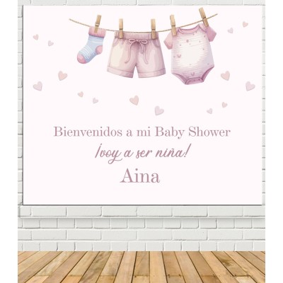 Photocall Baby Shower Niña