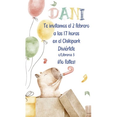 Invitación digital Cumpleaños Hipo
