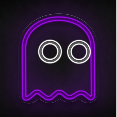 Neón fantasma comecocos Pacman